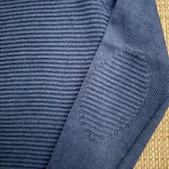 OLIVER SPENCER 100% Cotton Crewneck Long Sleeve Pullover Fisherman Sweater M - Picture 4 of 6